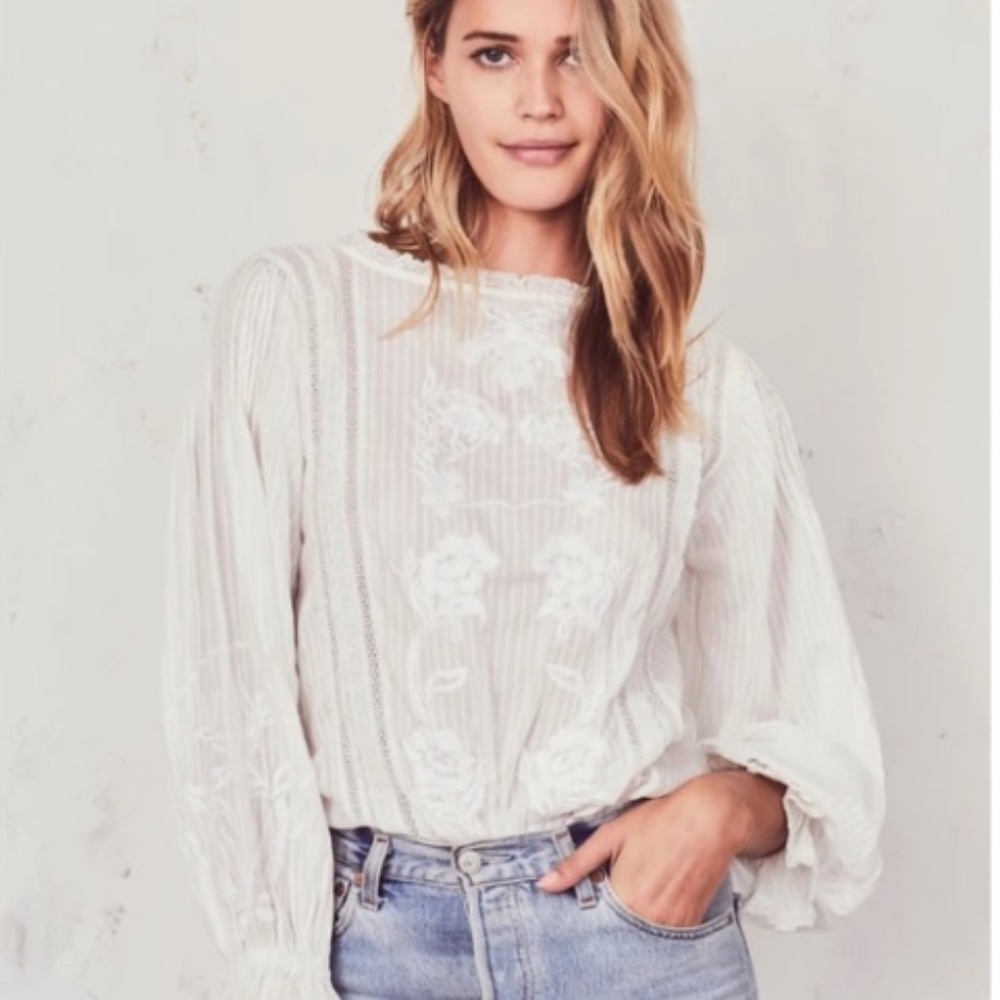 Love Shack Fancy Stevie Top  xs